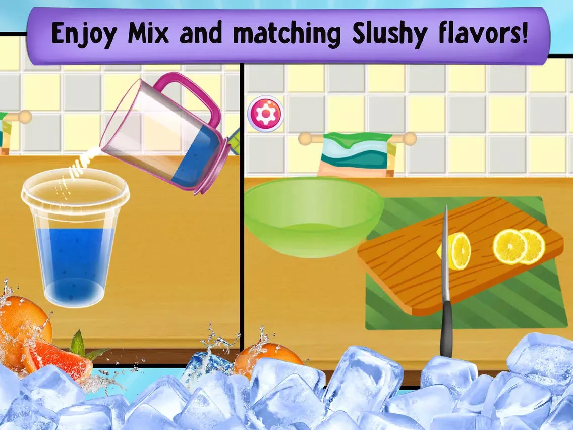 Icy Frozen Slushie Maker - Food Games! iPad  Screenshots