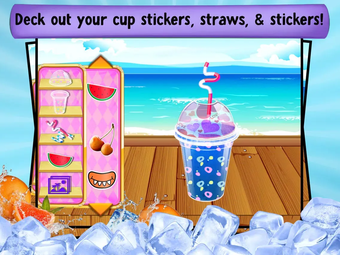 Icy Frozen Slushie Maker - Food Games! iPad  Screenshots