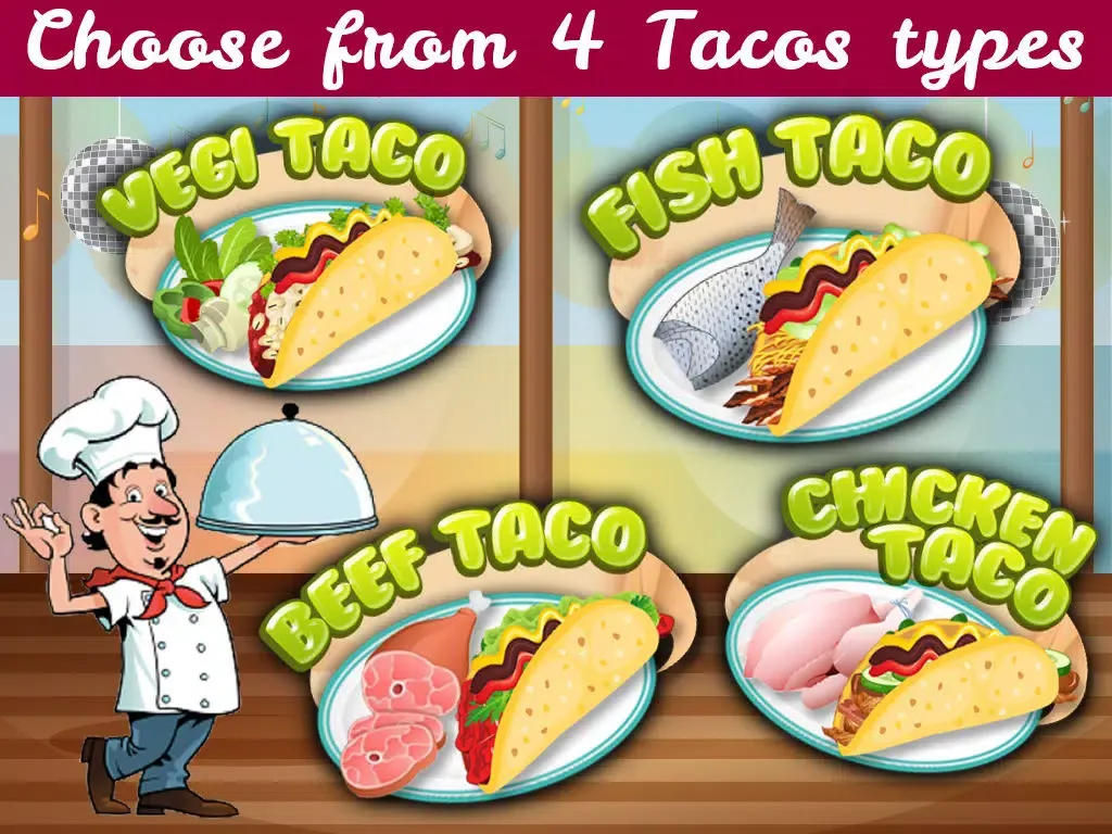 ภาพหน้าจอของ Mexican Cooking Mania - Tacos Maker Kids Food Games iPad 