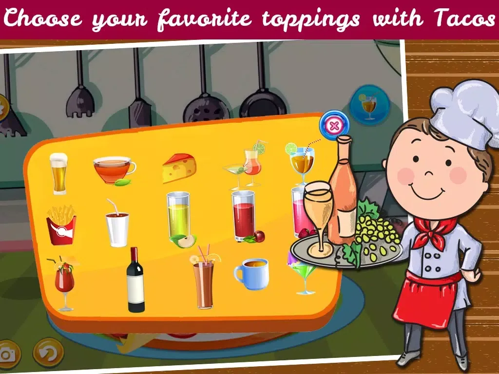 ภาพหน้าจอของ Mexican Cooking Mania - Tacos Maker Kids Food Games iPad 