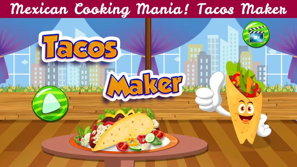 ภาพหน้าจอของ Mexican Cooking Mania - Tacos Maker Kids Food Games