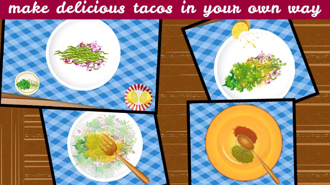 ภาพหน้าจอของ Mexican Cooking Mania - Tacos Maker Kids Food Games