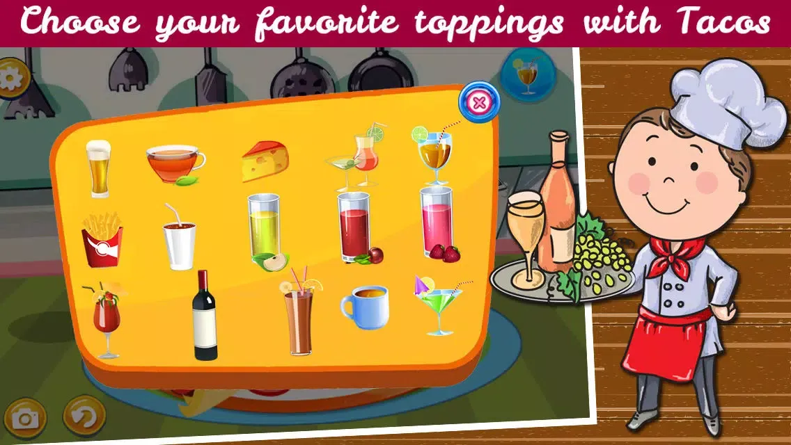 ภาพหน้าจอของ Mexican Cooking Mania - Tacos Maker Kids Food Games