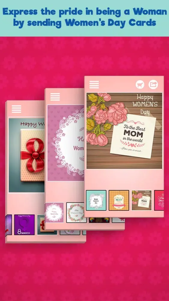 Women's Day Cards & Greetings Screenshots