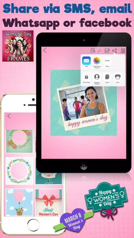 Women's Day Frames Photo Editor Screenshots