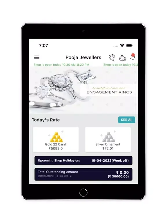 Pooja Jewellers iPad  Screenshots
