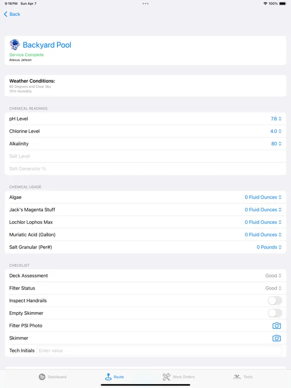 Pool-E Tech iPad  স্ক্রিনশট