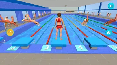 تصاویر Swimming Pool Water Flip Race