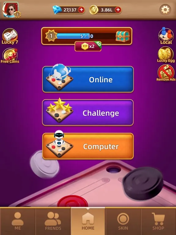 Tangkapan skrin Carrom Pool Game - 2 Player iPad 