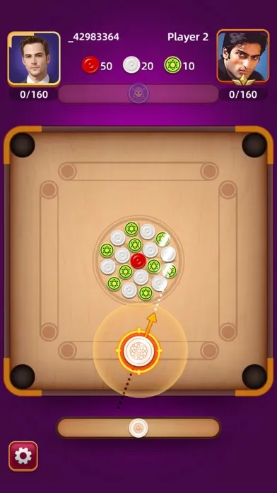 Tangkapan skrin Carrom Pool Game - 2 Player