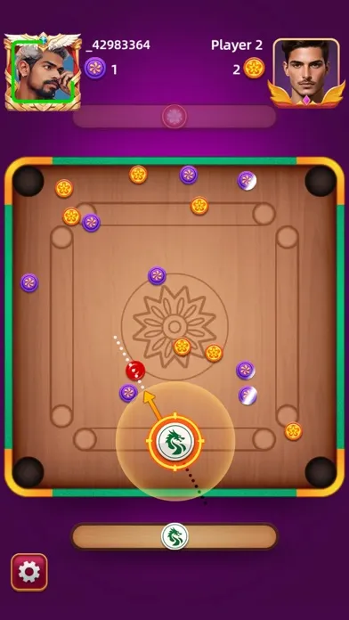 Tangkapan skrin Carrom Pool Game - 2 Player