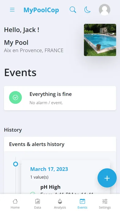 MyPoolCop سکرین شاٹس