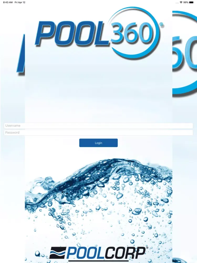 Ảnh chụp màn hình của POOL360 Legacy iPad 
