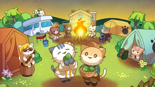 Cat Forest - Healing Camp سکرین شاٹس