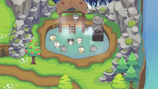 Cat Forest - Healing Camp سکرین شاٹس