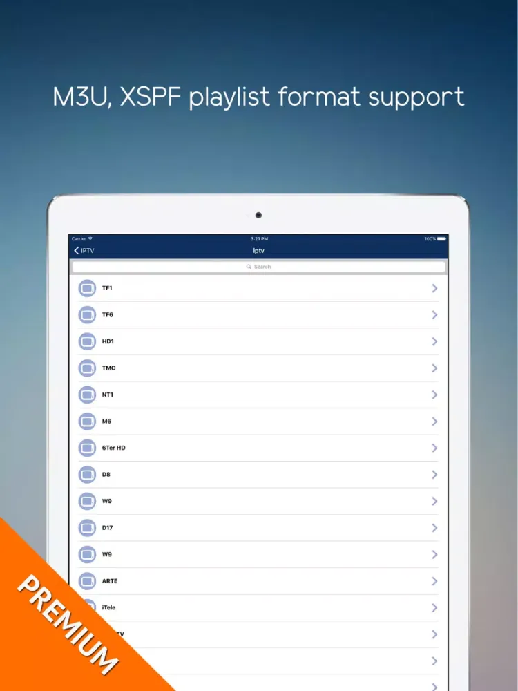 Capturas de pantalla de IPTV Pro Premium: M3U Playlist iPad 