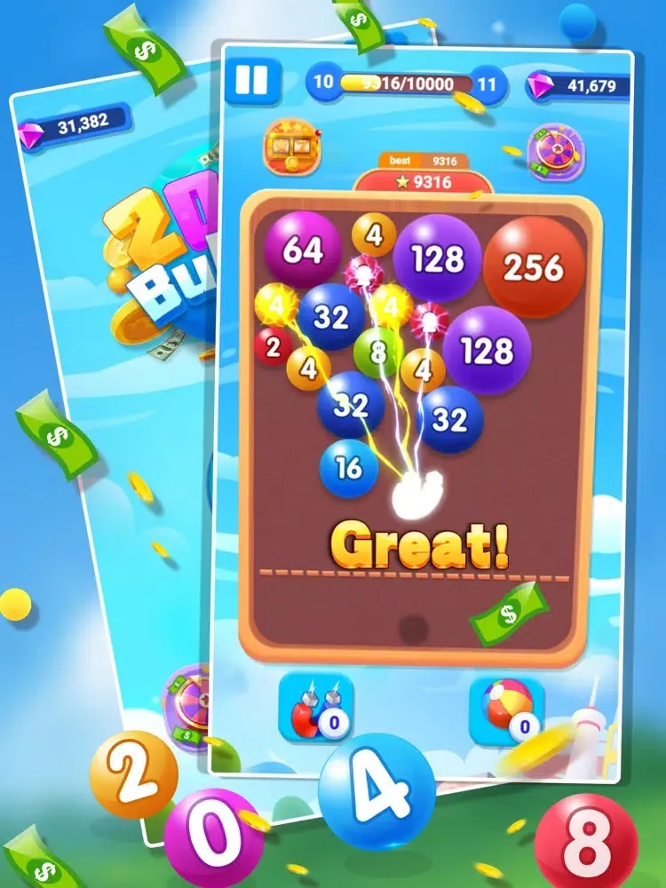 Zrzuty ekranu 2048 Pop Bubble Shooter iPad 