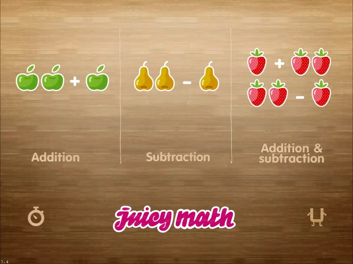 Juicy Math: addition and subtraction iPad 应用截图