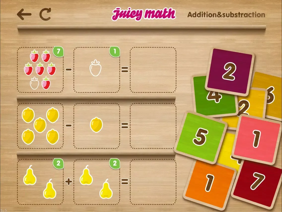 Juicy Math: addition and subtraction iPad 应用截图