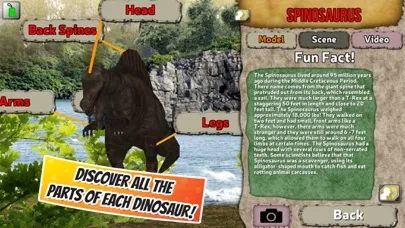 ภาพหน้าจอของ Popar Dinosaurs