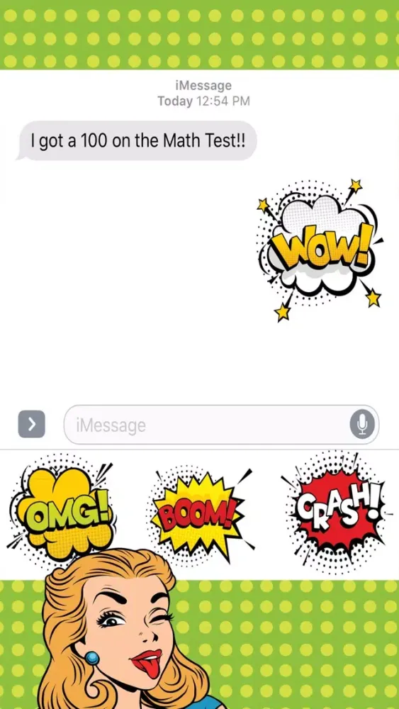 Pop Art Stickers for iMessage 스크린샷