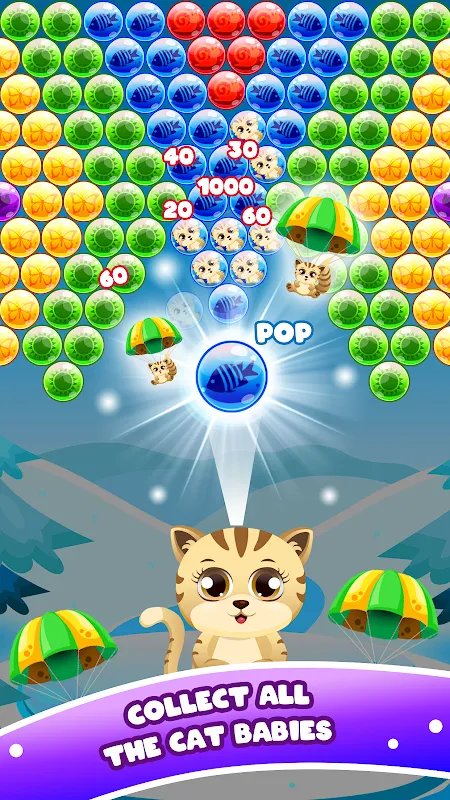 Скриншоты Pop Cat - Bubble shooter game