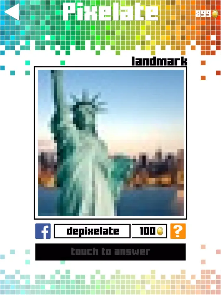 Tangkapan layar Pixelate Quiz iPad 