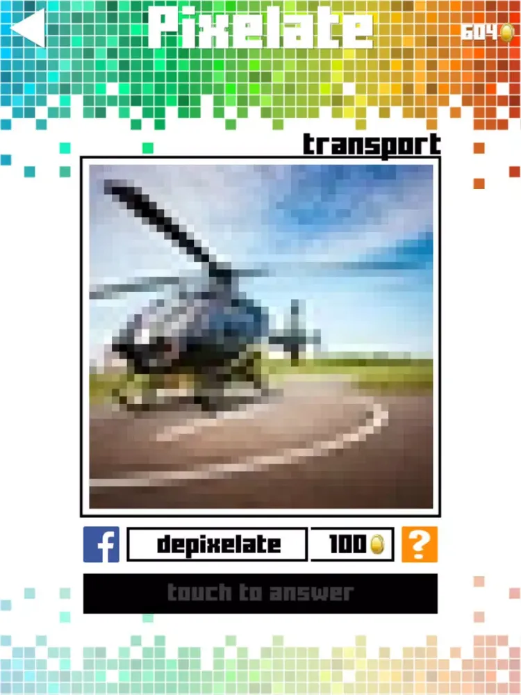 Tangkapan layar Pixelate Quiz iPad 