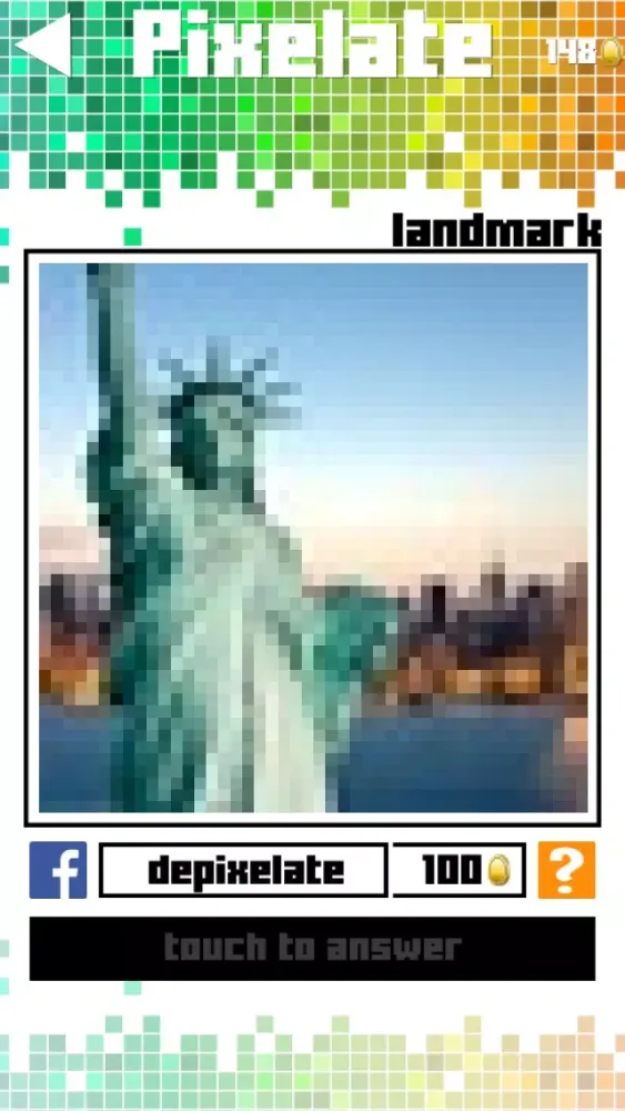 Tangkapan layar Pixelate Quiz