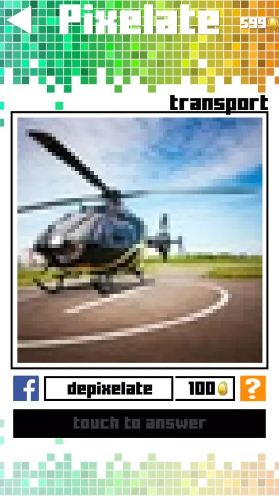 Tangkapan layar Pixelate Quiz