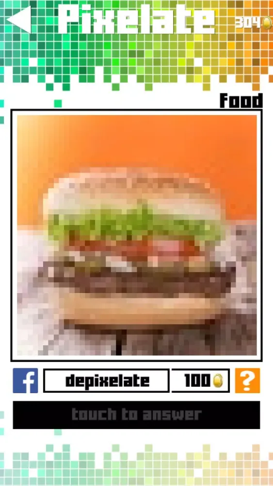 Tangkapan layar Pixelate Quiz
