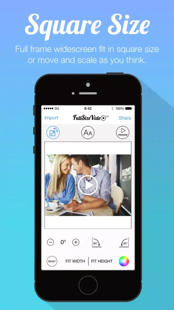 Full Size Video FREE - Post Entire Video Portrait Landscape or Slomo Videos Clip without Square Cropping for Instagram Edition Ekran Görüntüleri