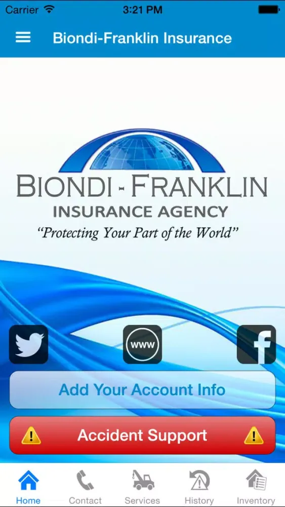 ภาพหน้าจอของ Biondi-Franklin Insurance