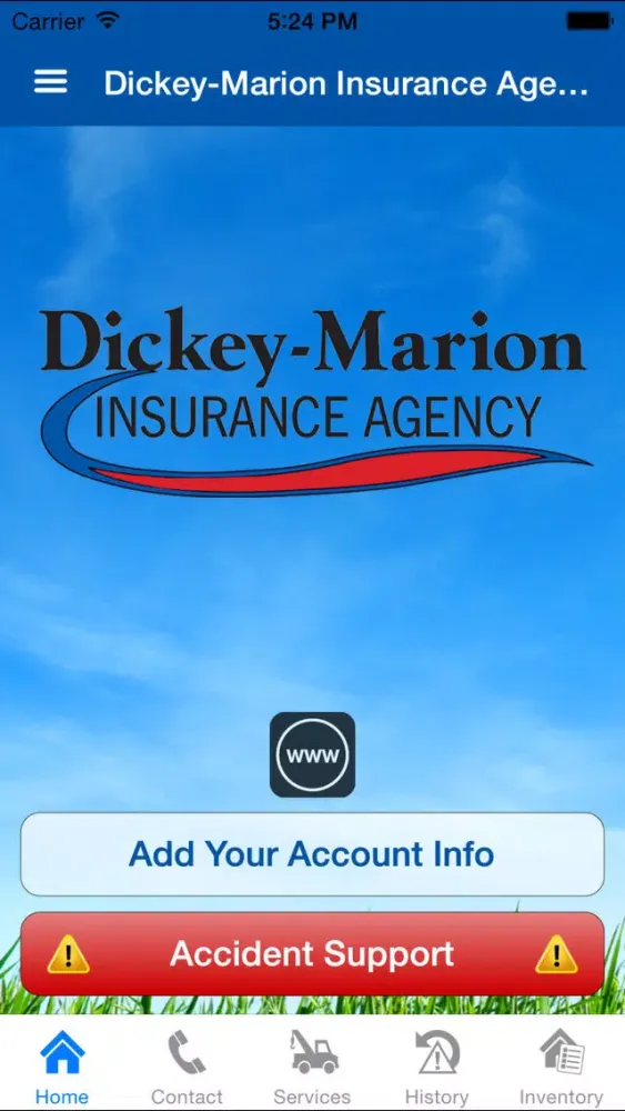 Ảnh chụp màn hình của Dickey-Marion Insurance