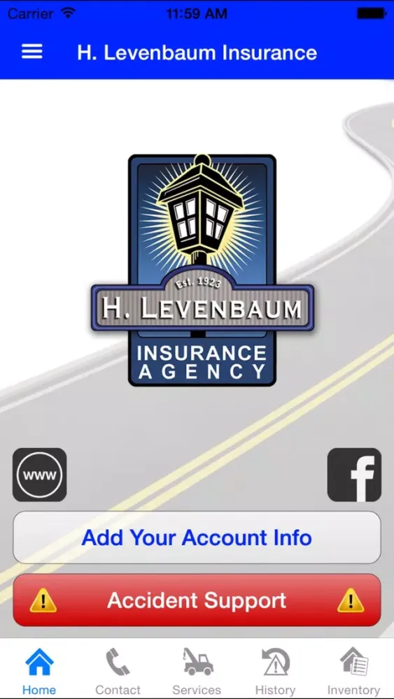 Tangkapan layar H. Levenbaum Insurance