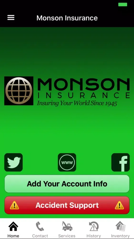 Capturas de tela do Monson Insurance