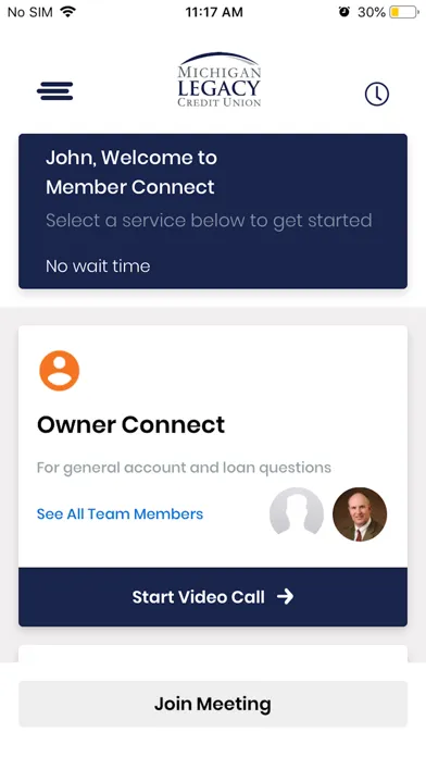 Ảnh chụp màn hình của Michigan Legacy Member Connect