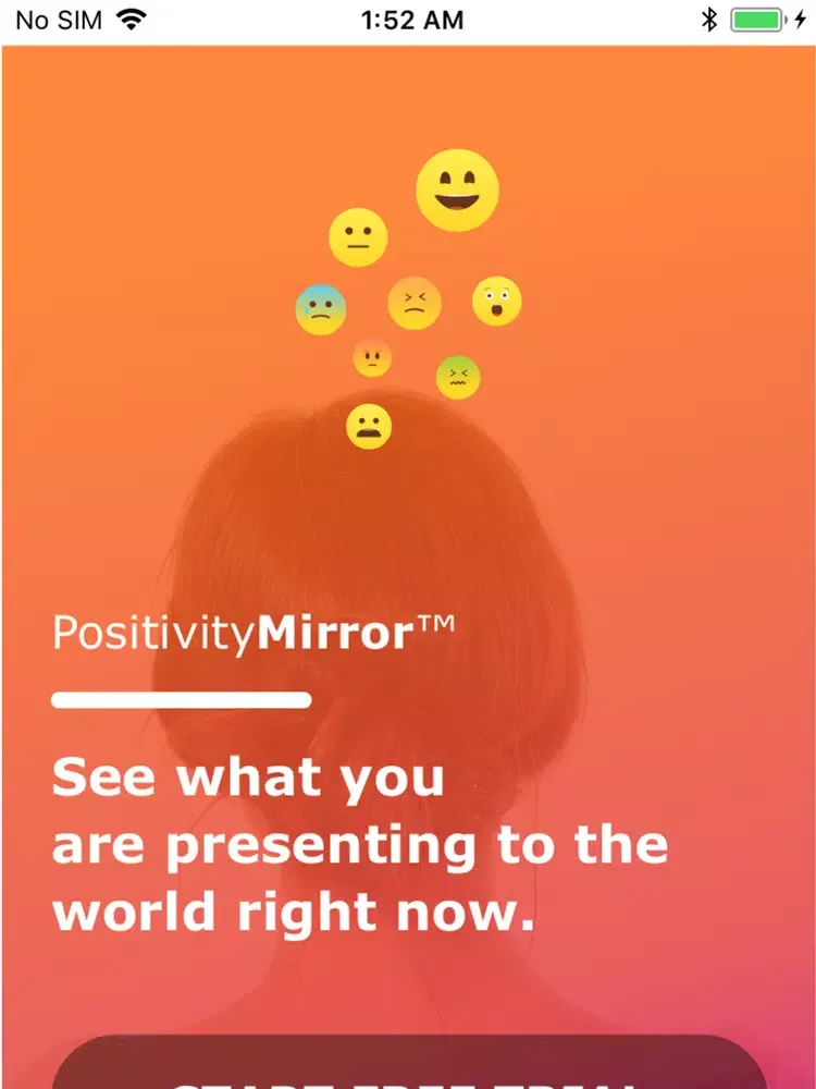Tangkapan skrin PositivityMirror iPad 