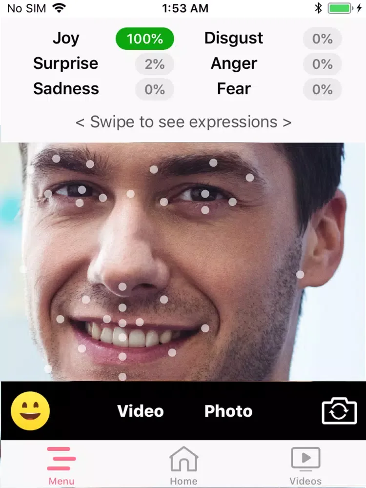 Tangkapan skrin PositivityMirror iPad 