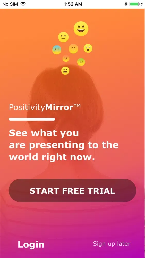 Tangkapan skrin PositivityMirror