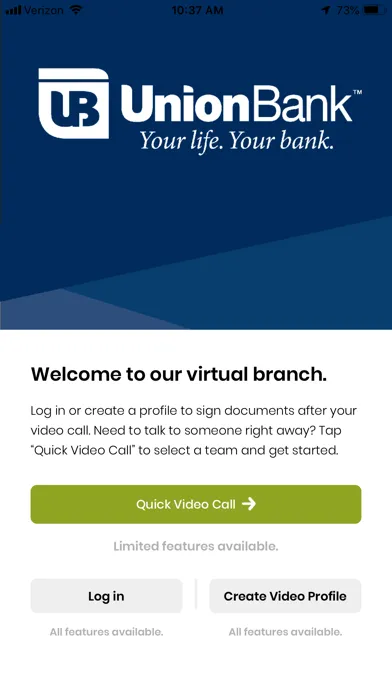 UB Virtual Branch Screenshots