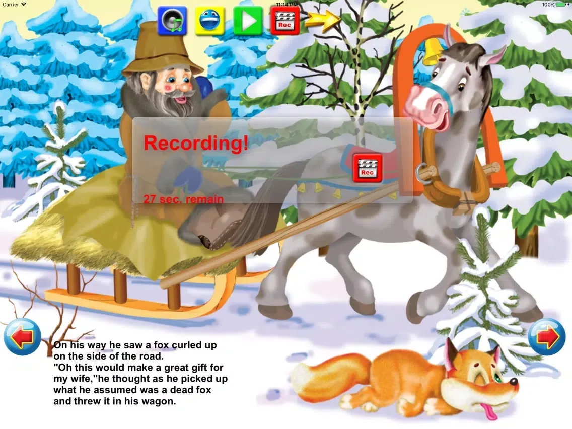Tangkapan layar Foxy and Wolf iPad 