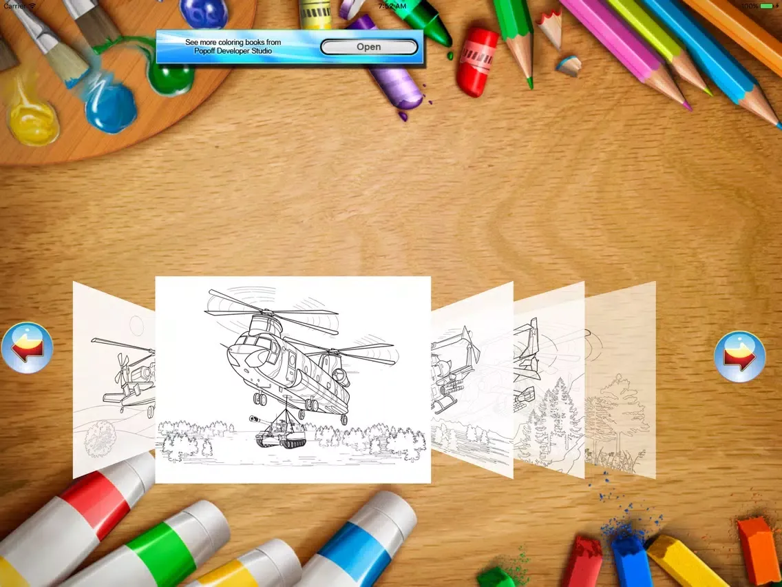 Captures d'écran de Helicopters - coloring book iPad 