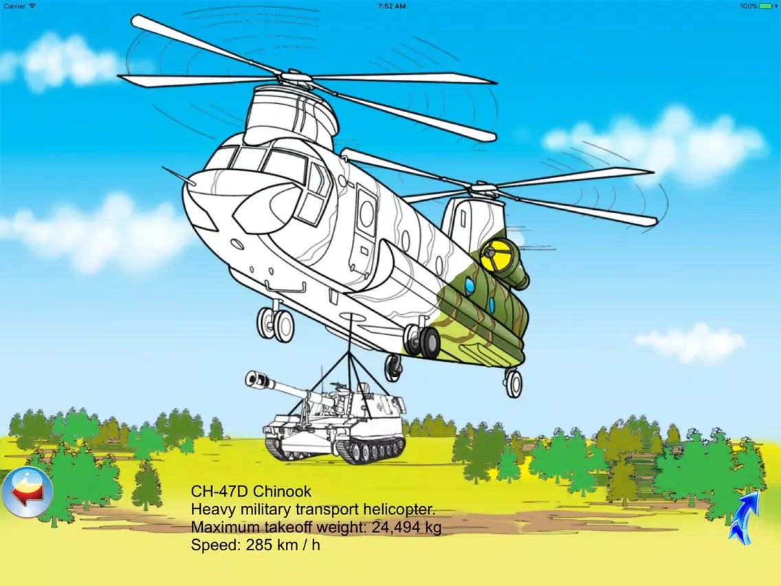 Captures d'écran de Helicopters - coloring book iPad 