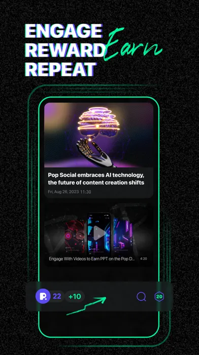 Pop Social: Web3 Create & Earn应用截图