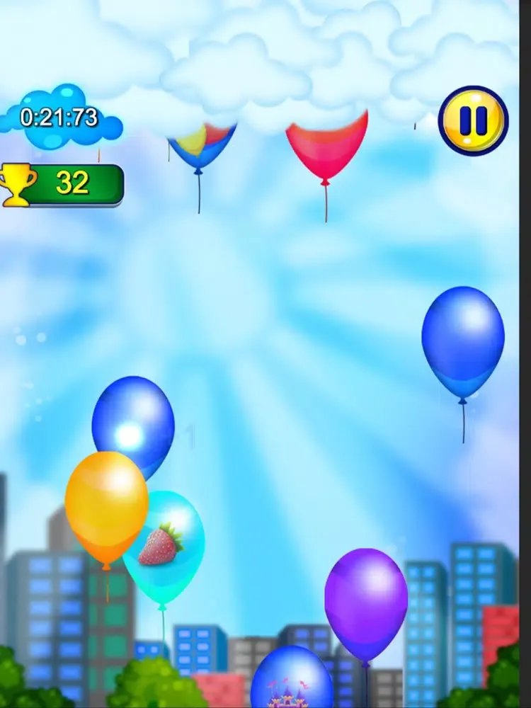 Capturas de pantalla de Balloon Sky Popping Game iPad 
