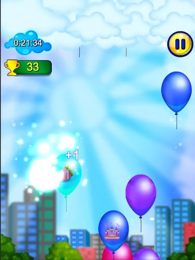 Capturas de pantalla de Balloon Sky Popping Game iPad 