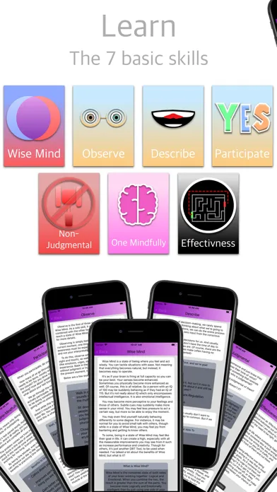 DBT Mindfulness Tools Screenshots