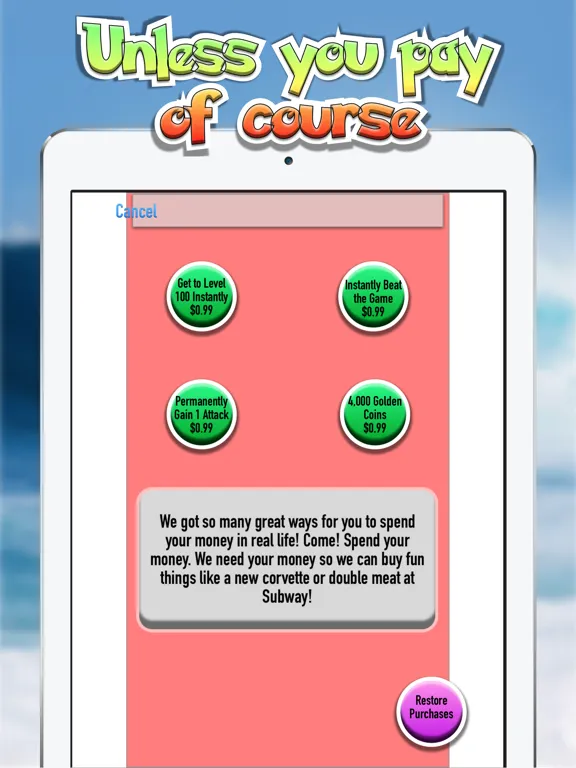 The Scam iPad  Screenshots