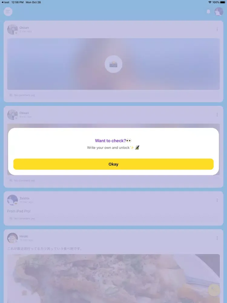 Ảnh chụp màn hình của Bubbly - Close friends only iPad 